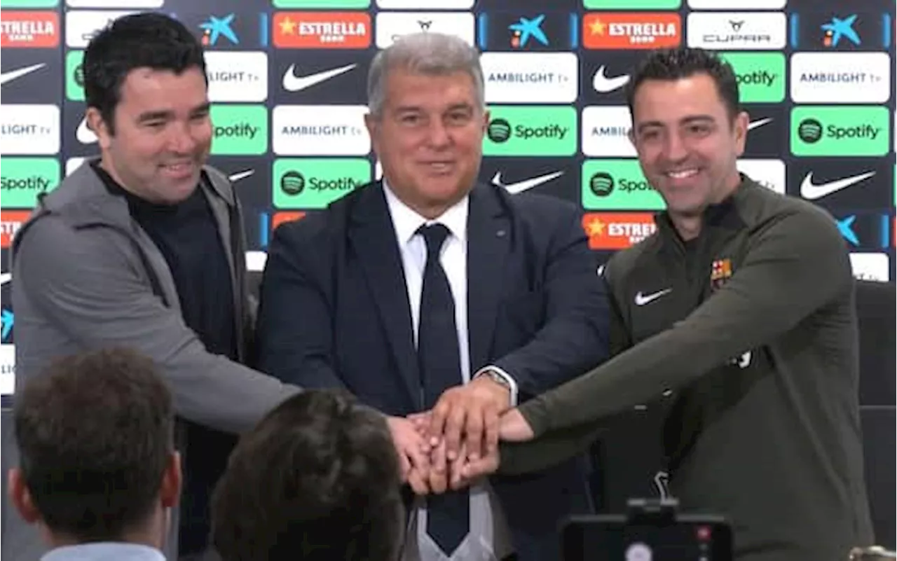 Barcellona, Laporta annuncia: 'Xavi resta al Barça anche nella prossima stagione'