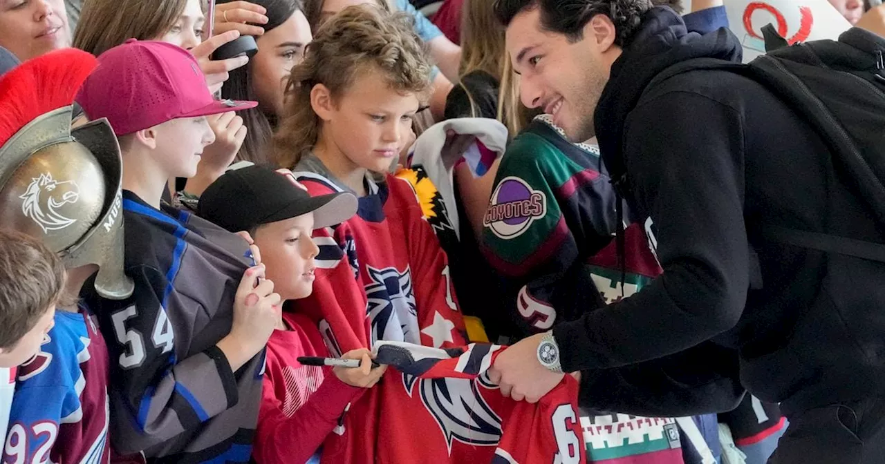 Utah’s NHL team makes its first appearance in Salt Lake City