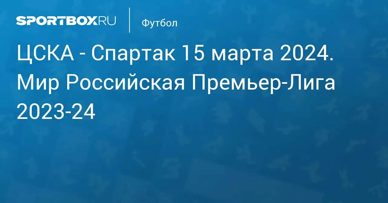  Спартак 25 апреля. Мир Российская Премьер-Лига 2023-24. Протокол матча