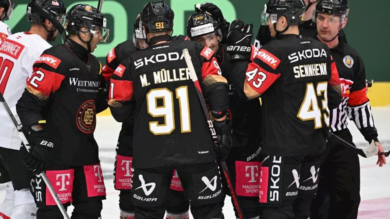 Eishockey: DEB-Auswahl gewinnt WM-Test gegen Österreich