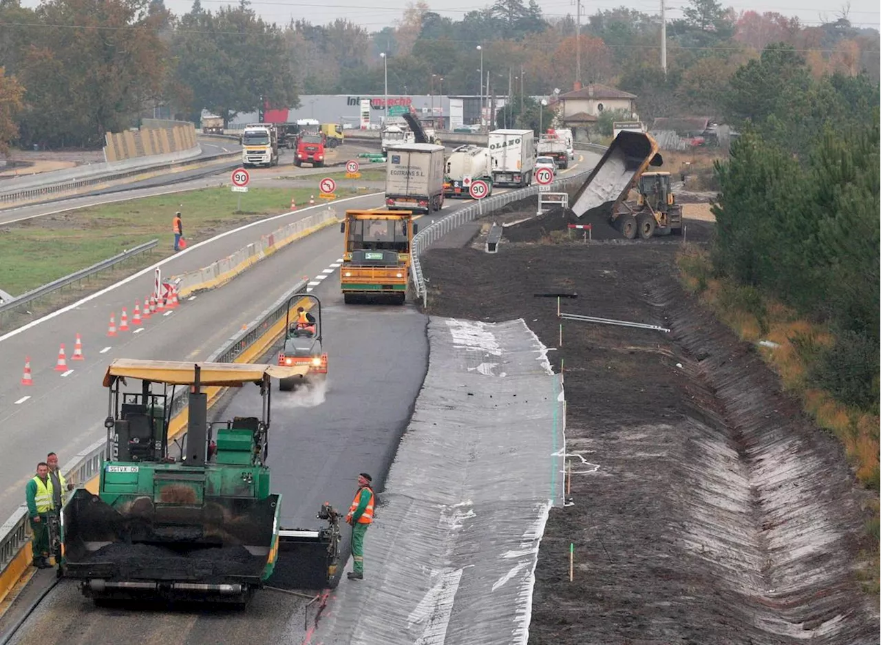 En images : le jour où la RN 10 dans les Landes est devenue l’A63