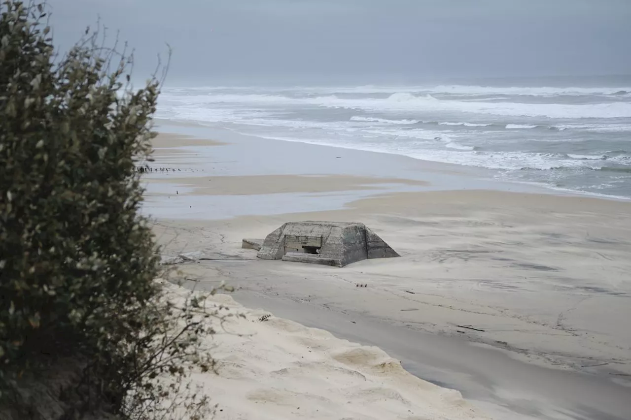 Érosion dans les Landes : le Mur de l’Atlantique, vestige du passé, témoin du présent