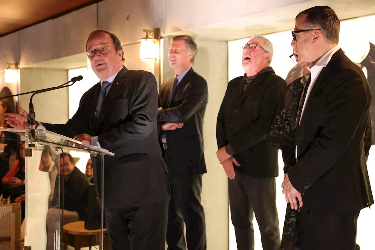 François Hollande, Julie Gayet et Philippe Starck inaugurent un hôtel de luxe à Bordeaux