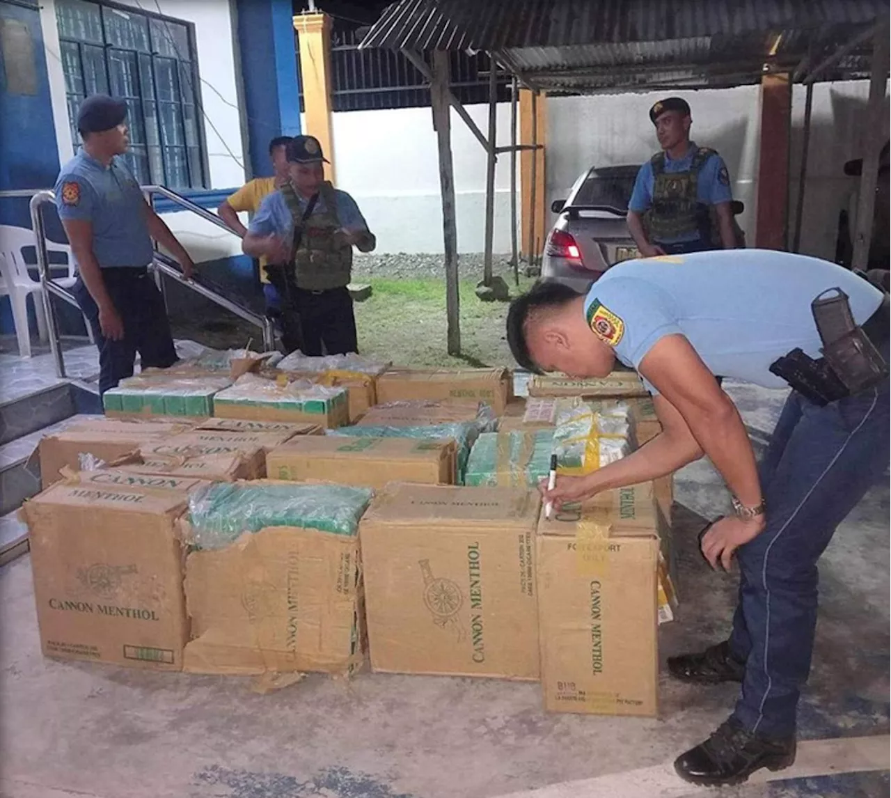 Police seize P364,000 smuggled cigarettes