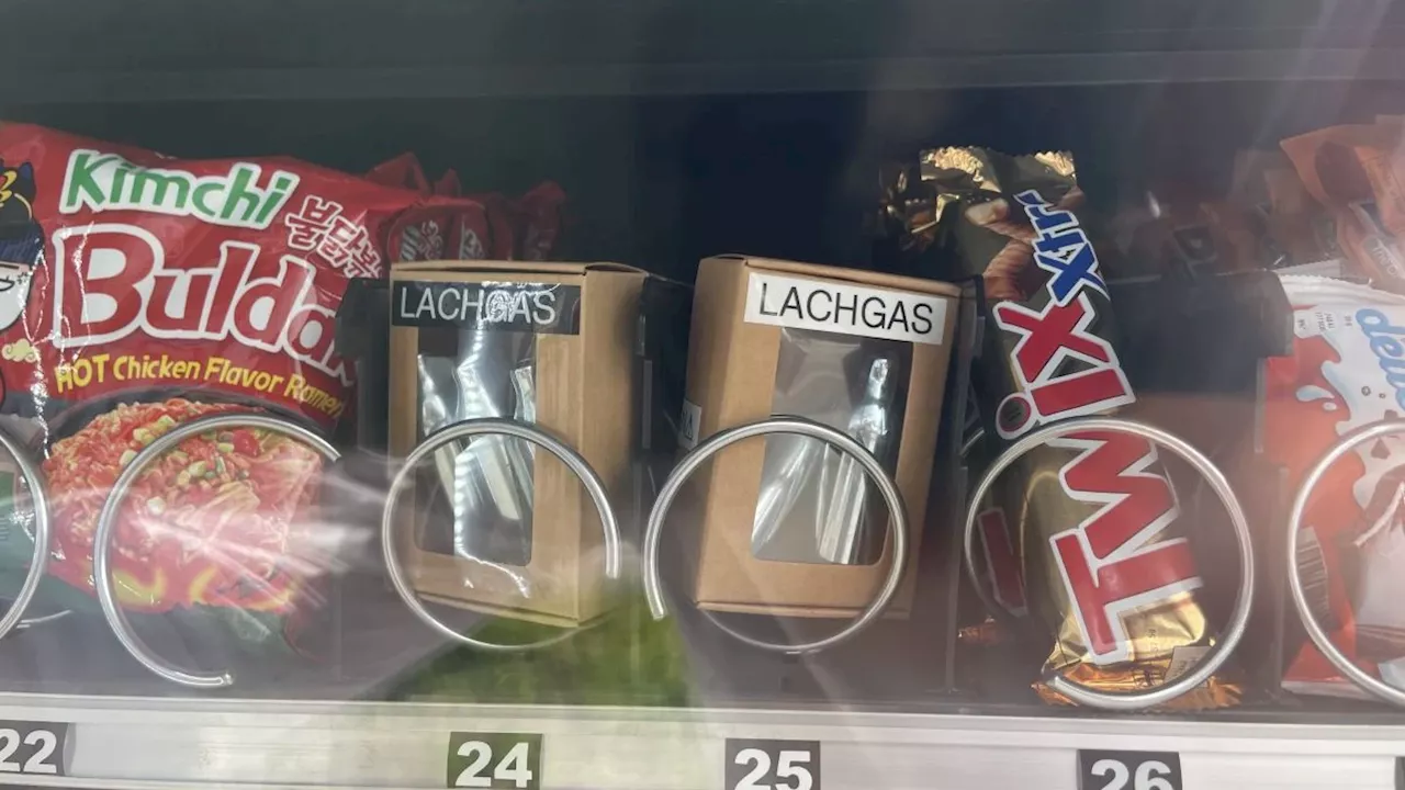 Partydroge Lachgas gibt es in Regensburg im Snack-Automaten