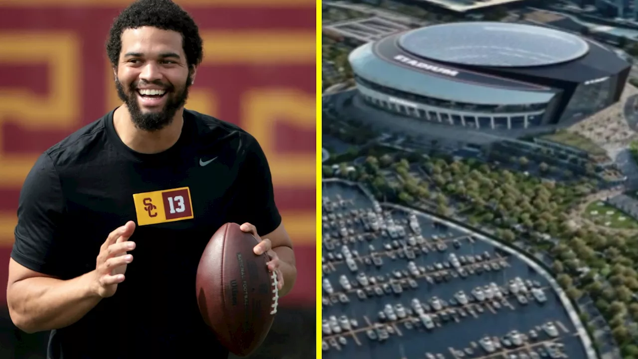 Chicago Bears gift Caleb Williams a state-of-the-art $5bn domed lakefront stadium before NFL Draft...