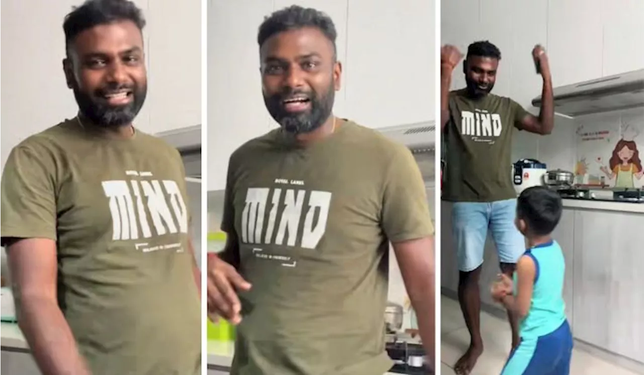 [Watch] Moment Dad Realises Son Has Grown Up Captured On Camera
