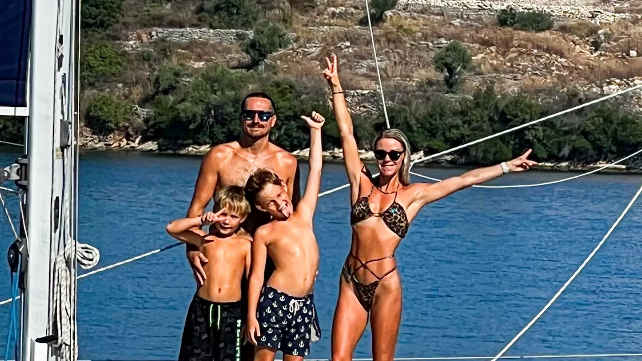 I quit my 9-5 to live on an £100k YACHT with my 2 kids – we have no bills & travel the Greek islands, it’s...