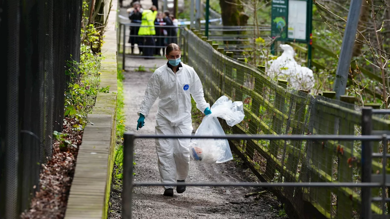 Two men arrested for ‘murder’ after headless human torso was found wrapped in plastic at Salford nature res...