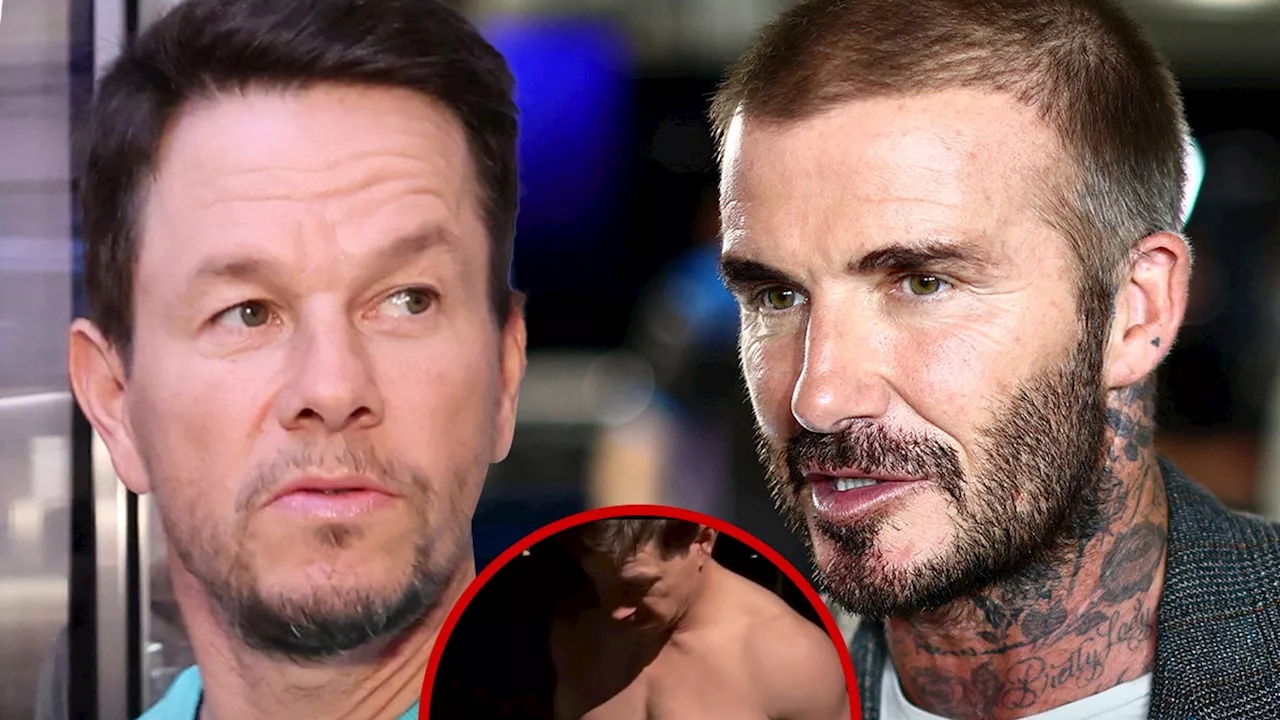 Mark Wahlberg Seems to Respond to David Beckham's Lawsuit, Shirtless Flex