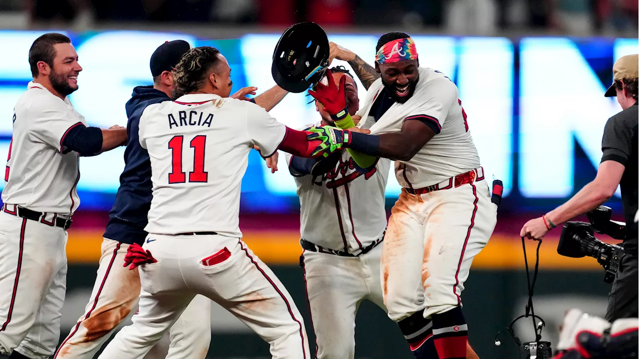 Harris II hits an RBI double in the 10th inning to lift Braves past Marlins