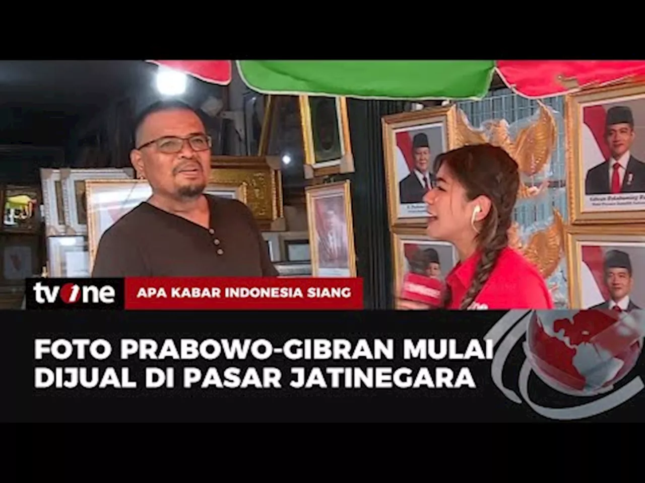 Foto Prabowo-Gibran Sudah Mulai Dijual di Pasar Jatinegara