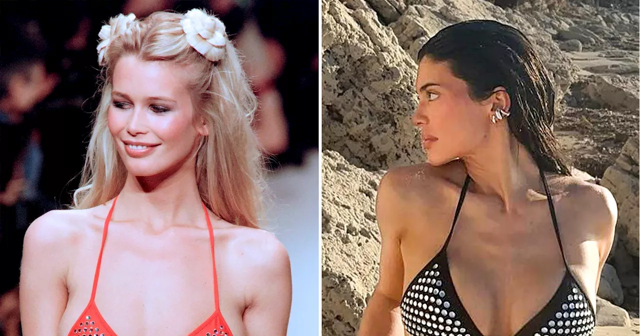 Claudia Schiffer Modeled the Same Bikini As Kylie Jenner in 1994