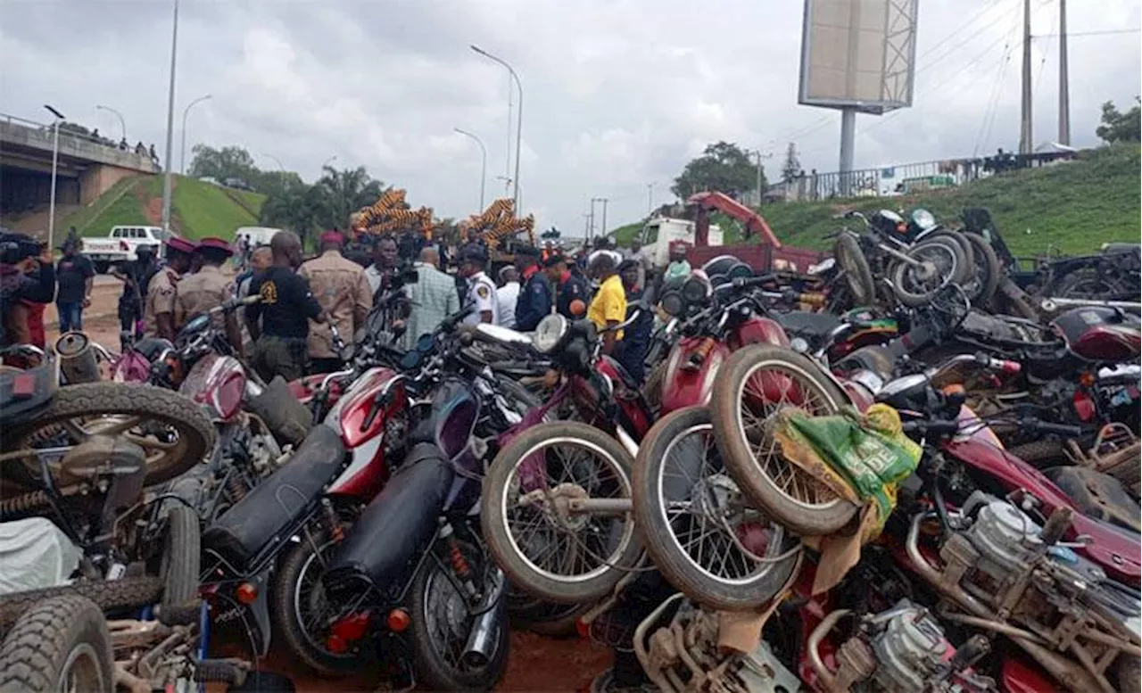 Traffic offence: Lagos task force impounds over 5,000 Okada in 2 months