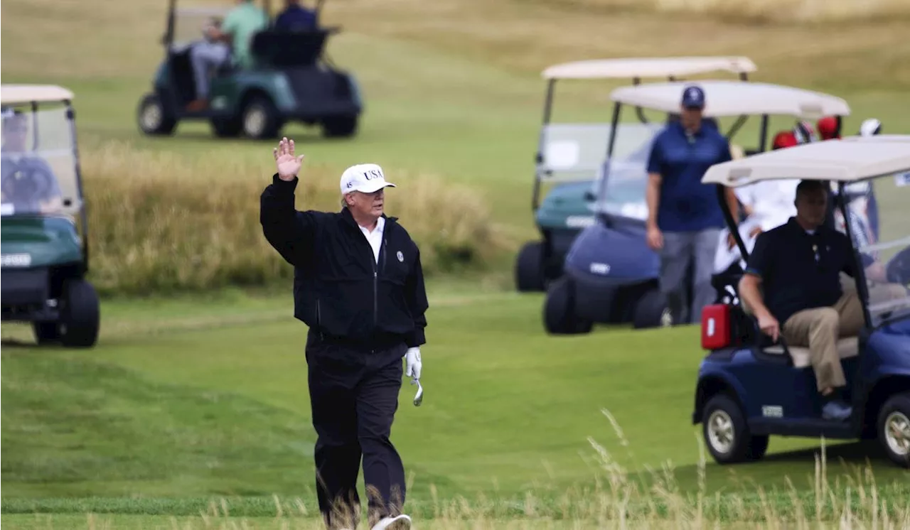 Joe Biden's campaign hits Donald Trump for golfing on day off from court