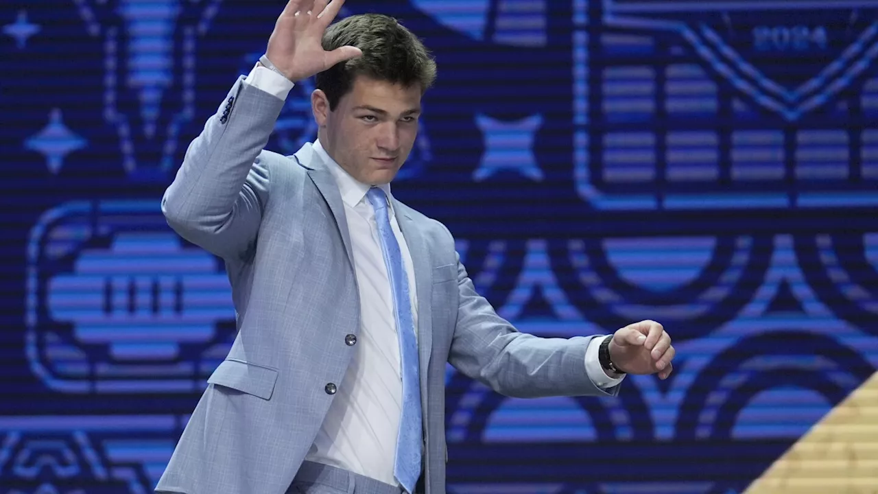 Patriots select quarterback Drake Maye with No. 3 pick in NFL draft