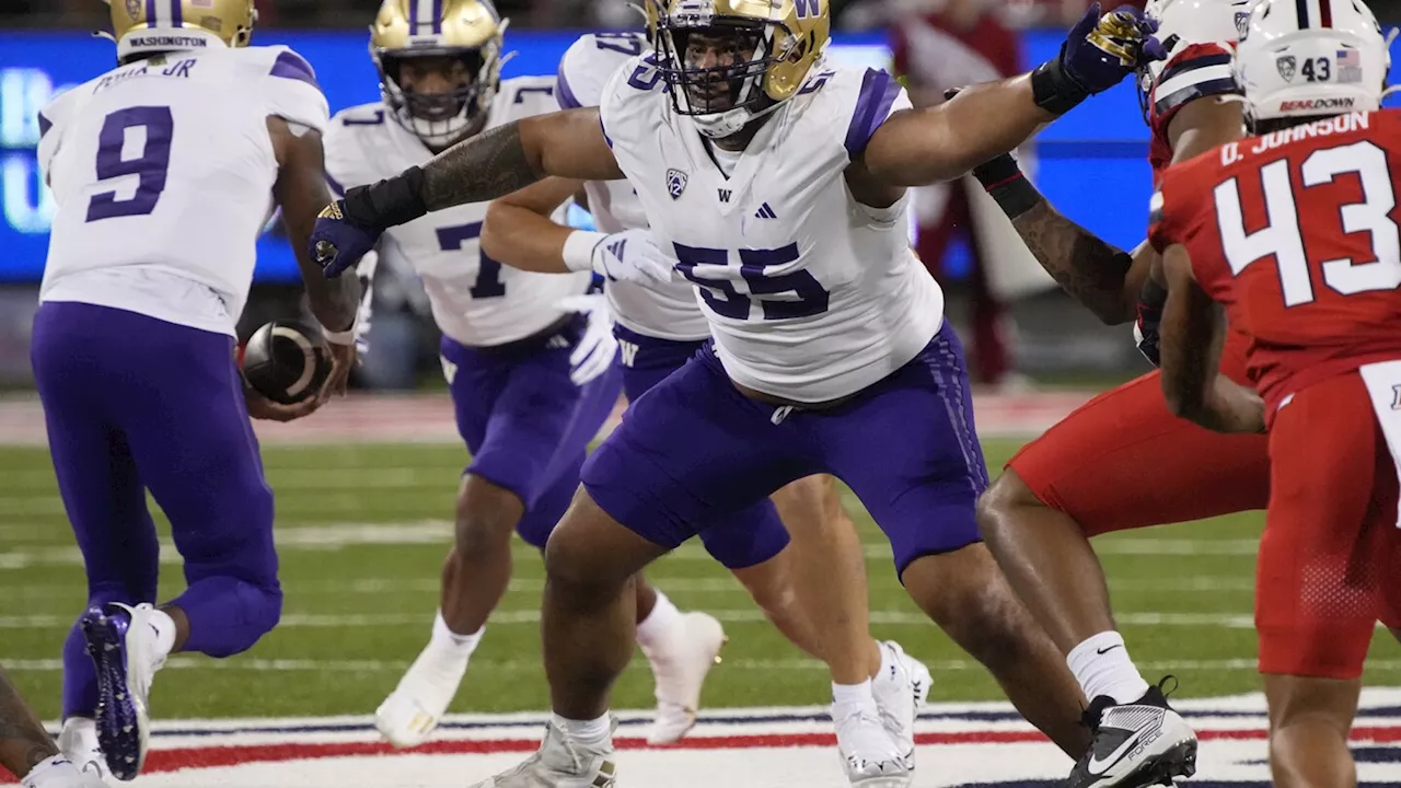 Steelers bolster offensive line, take Troy Fautanu from Washington with 20th pick in NFL draft