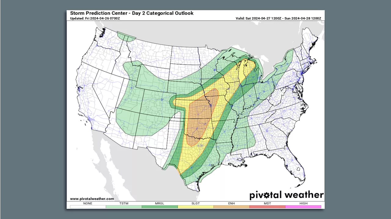 Multiday severe storms threaten 60 million from Gulf Coast to Midwest