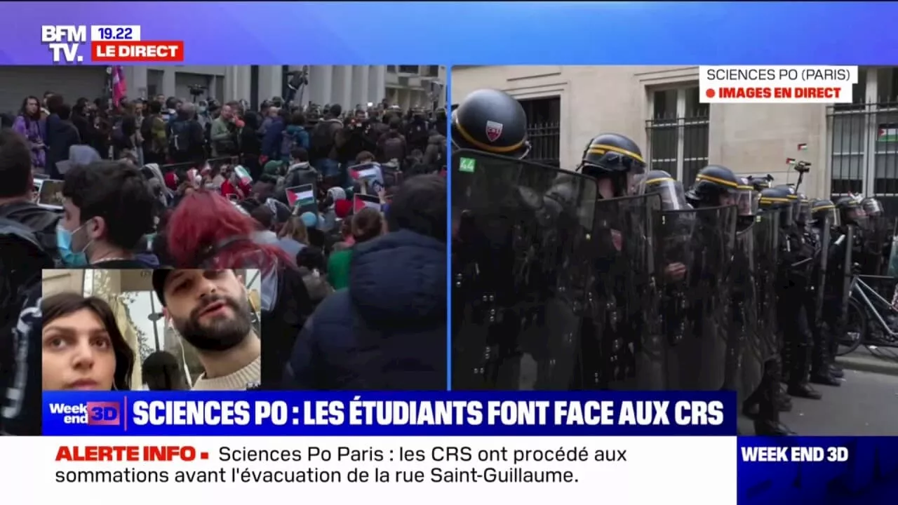 Sciences Po: selon Max Personnaz, responsable Sciences Po pour le bureau national de l'UNEF, il y a aujourd'hui 'une chasse à la mobilisation'