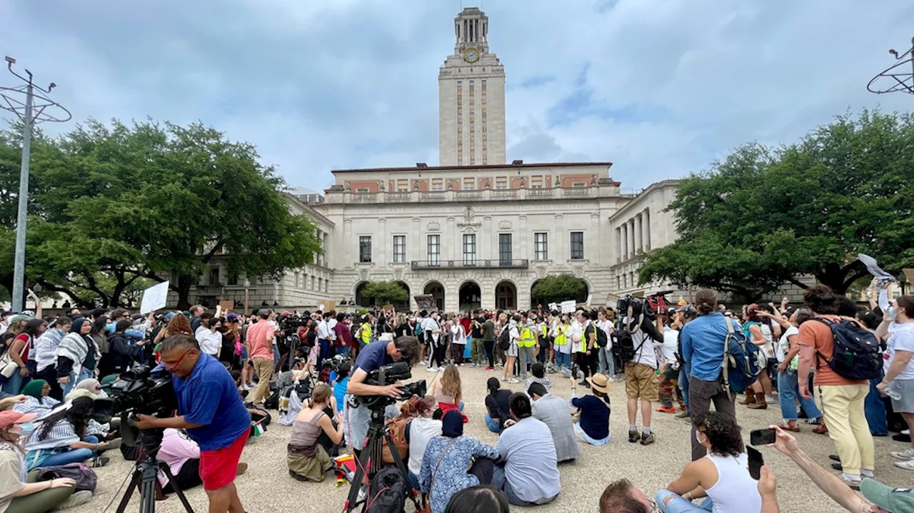 UT Austin says 26 of 55 protestors arrested were not affiliated with the university