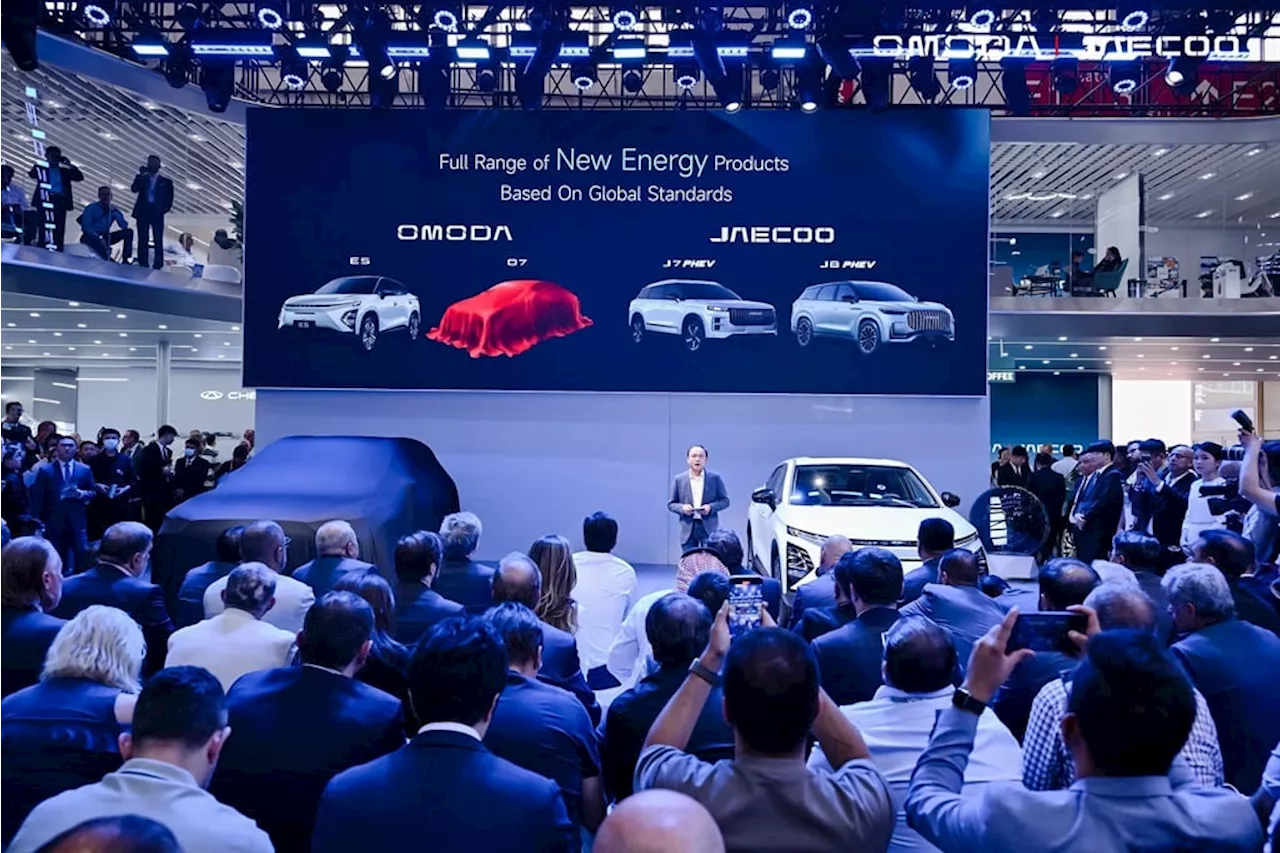 Chery Group's Omoda and Jaecoo unveil new EVs at Auto China 2024, eye SA market