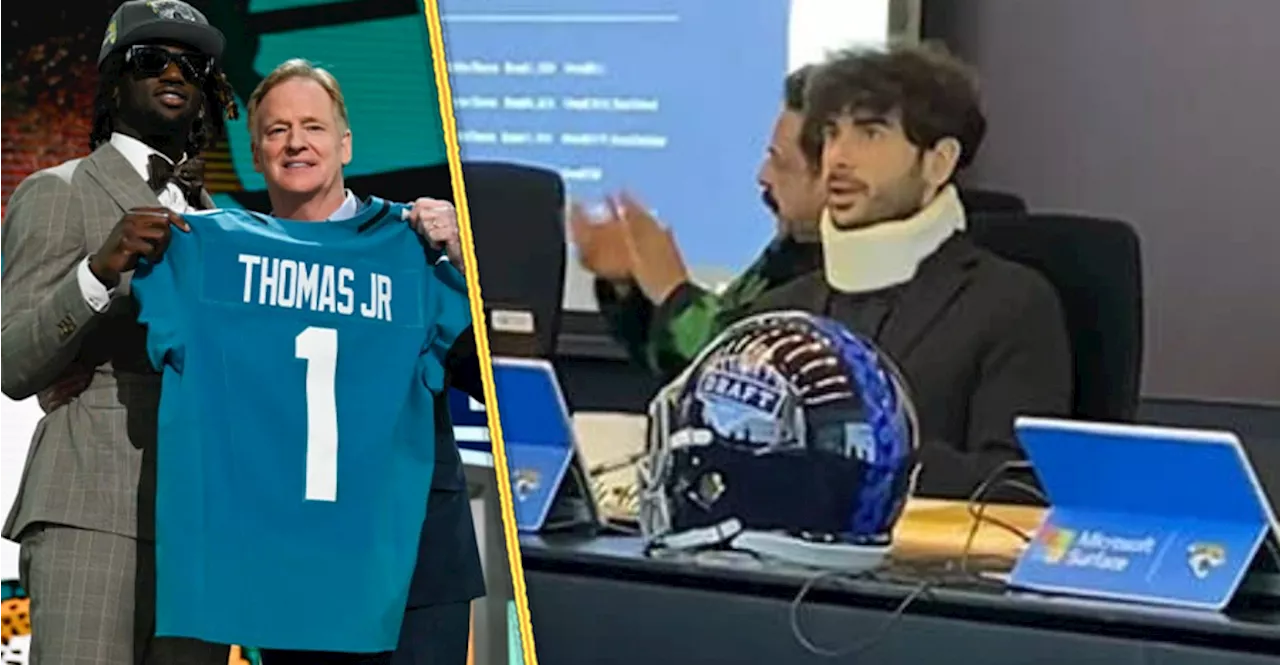 Jacksonville Jaguars First Round Draft Pick Sends Well Wishes to Tony Khan Following AEW Dynamite Attack