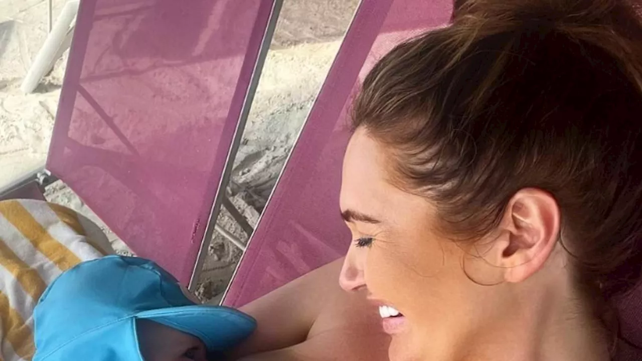 Charlotte Dawson poses for tender breastfeeding snaps with baby son Jude as she enjoys idyllic...