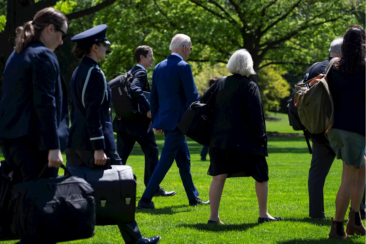 Gait keepers: Why Biden isn’t walking alone across the White House lawn anymore