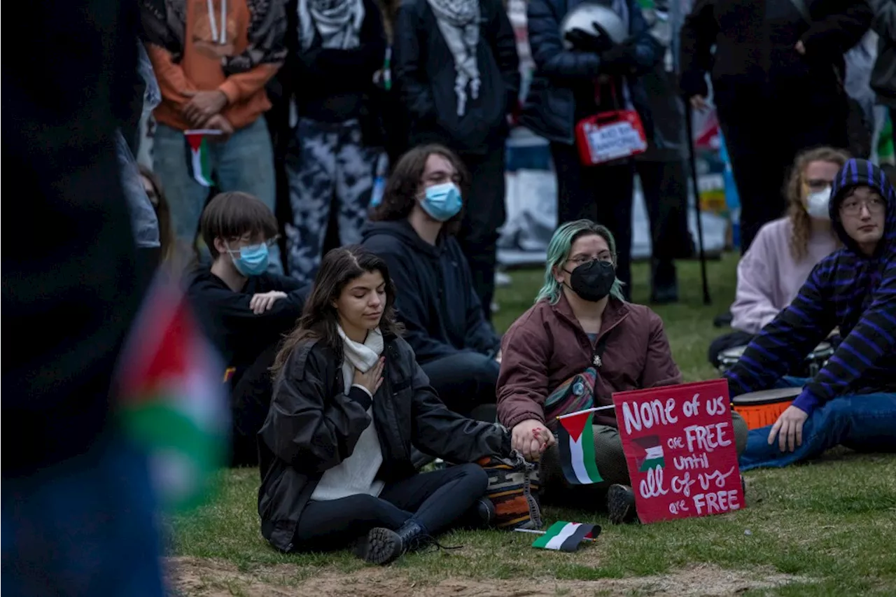 Protestors demanding CU divest from Israel set up camp at Denver’s Auraria campus