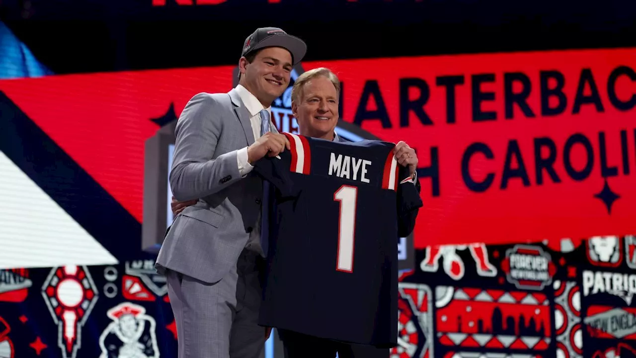 Patriots select QB Drake Maye with No. 3 pick in NFL draft