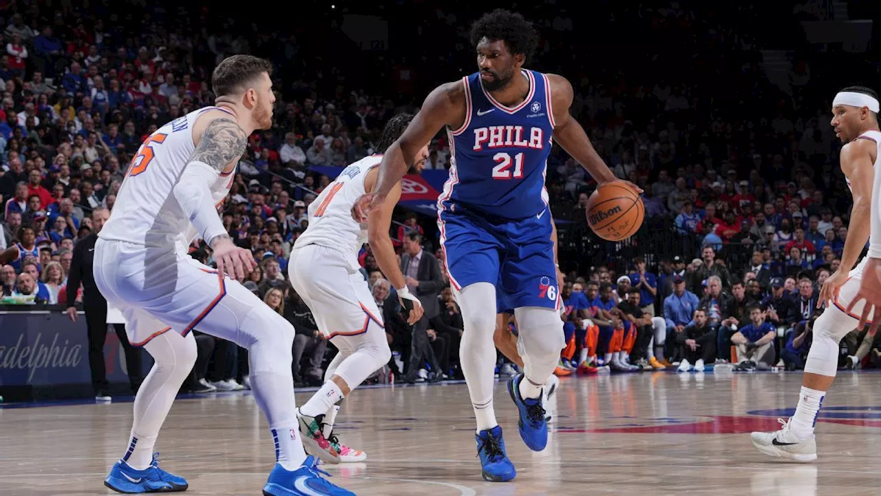 76ers batem Knicks com recorde pessoal de Embiid em playoffs de NBA