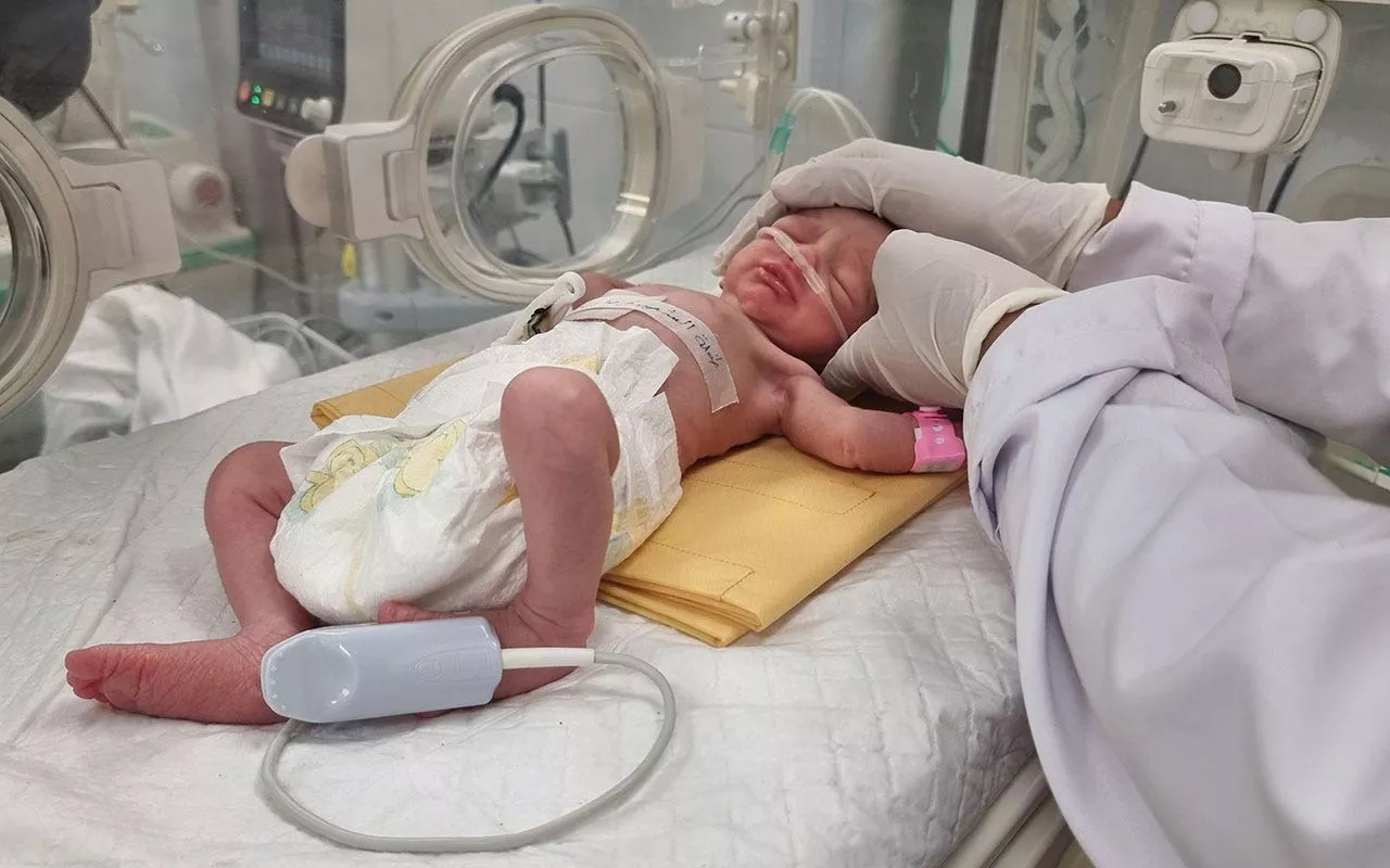 Baby girl rescued from dead mother's womb following Israeli airstrike dies in Gaza hospital