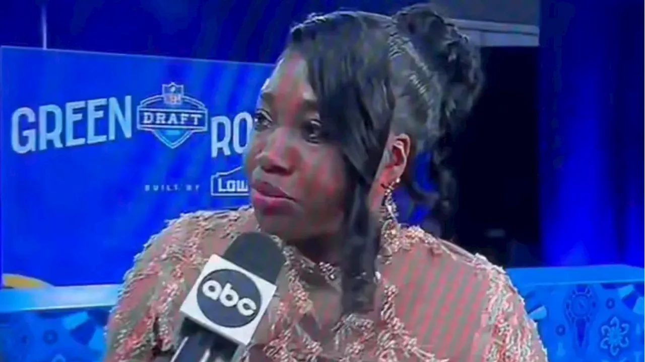 Young gun’s mum goes viral for hilarious live TV answer at NFL Draft