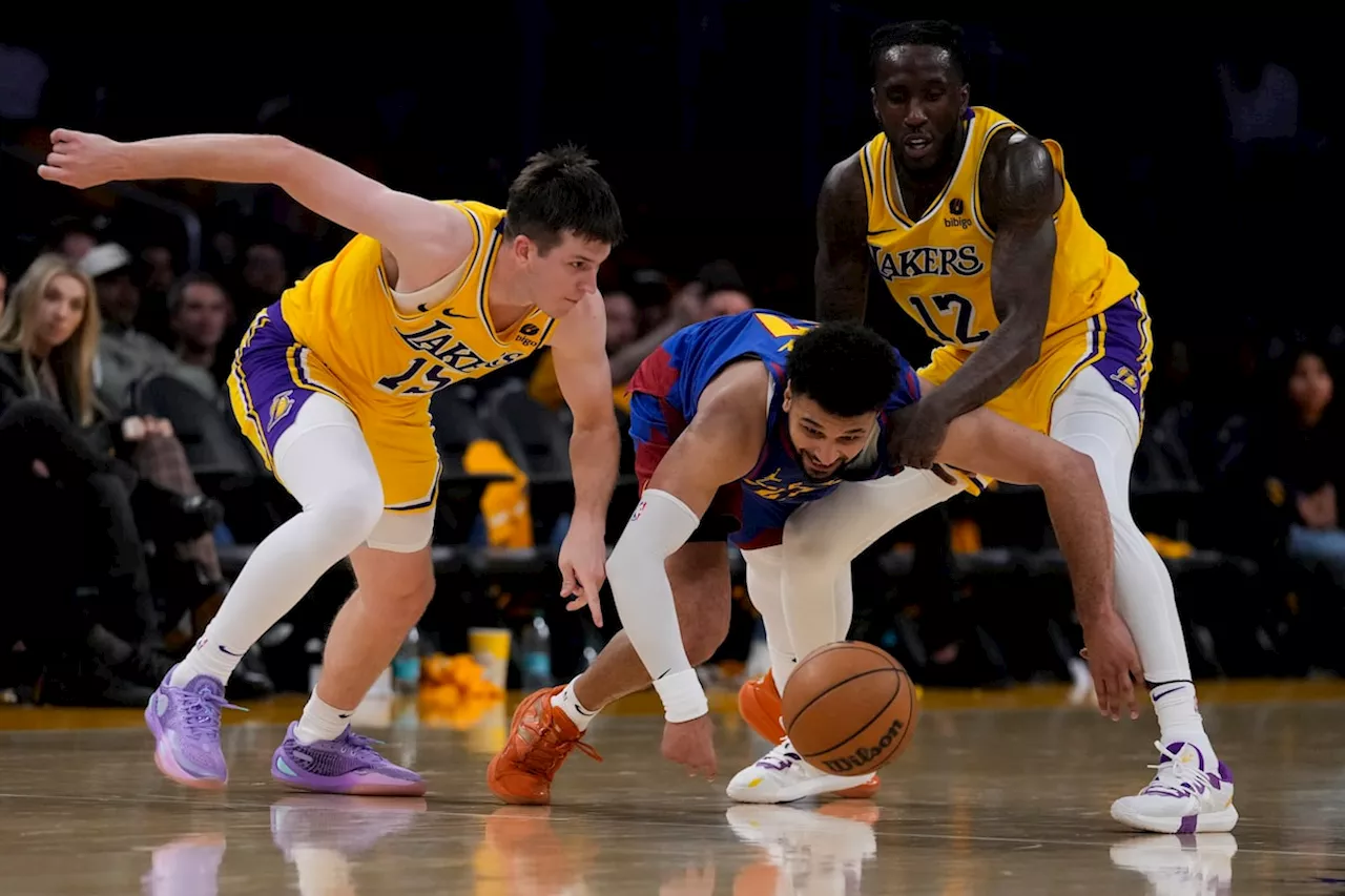 Gordon, Jokic lead the Nuggets to the brink of a sweep with a 112-105 win over the Lakers in Game 3