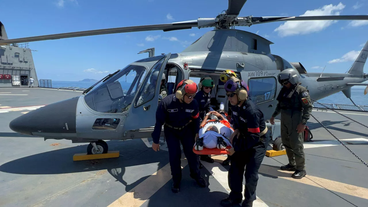 Cross deck landing chopper exercise, isinagawa ng PH, US, France bilang bahagi ng Balikatan 2024