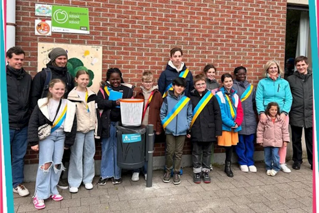 Kinderraad Schelle gaat met ‘vuilbakdoelen’ strijd aan tegen zwerfvuil