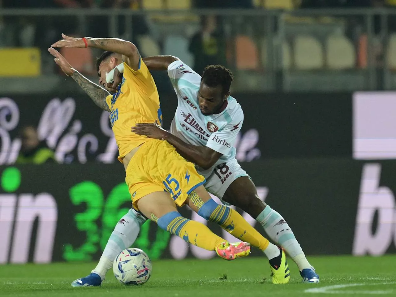 Frosinone-Salernitana, granata matematicamente in Serie B