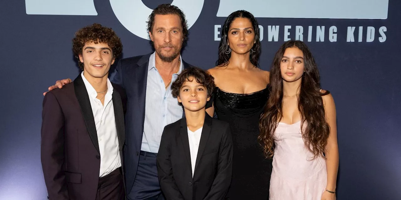 Matthew McConaughey and Camila Alves Made a Rare and Adorable Red-Carpet Appearance With Their Kids