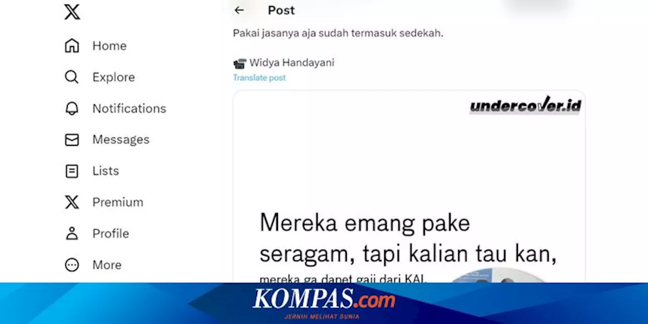 Ramai soal Porter Stasiun Disebut Tidak Dapat Gaji, Ini Penjelasan KAI