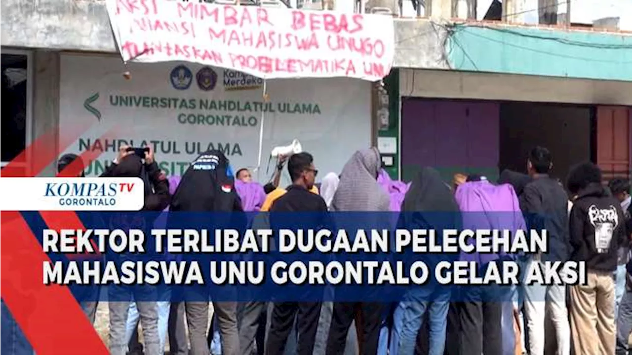 Mahasiswa UNU Gorontalo Gelar Aksi, Buntut Dugaan Kasus Pelecehan Seksual Oleh Rektor