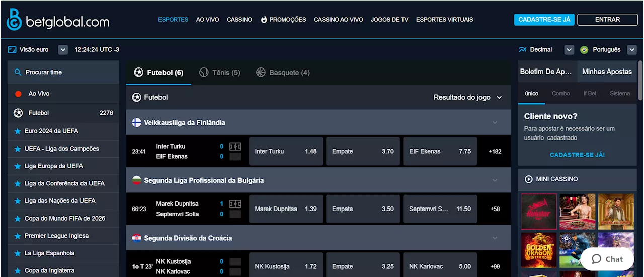 BetGlobal apostas: esportes, cassino e bônus