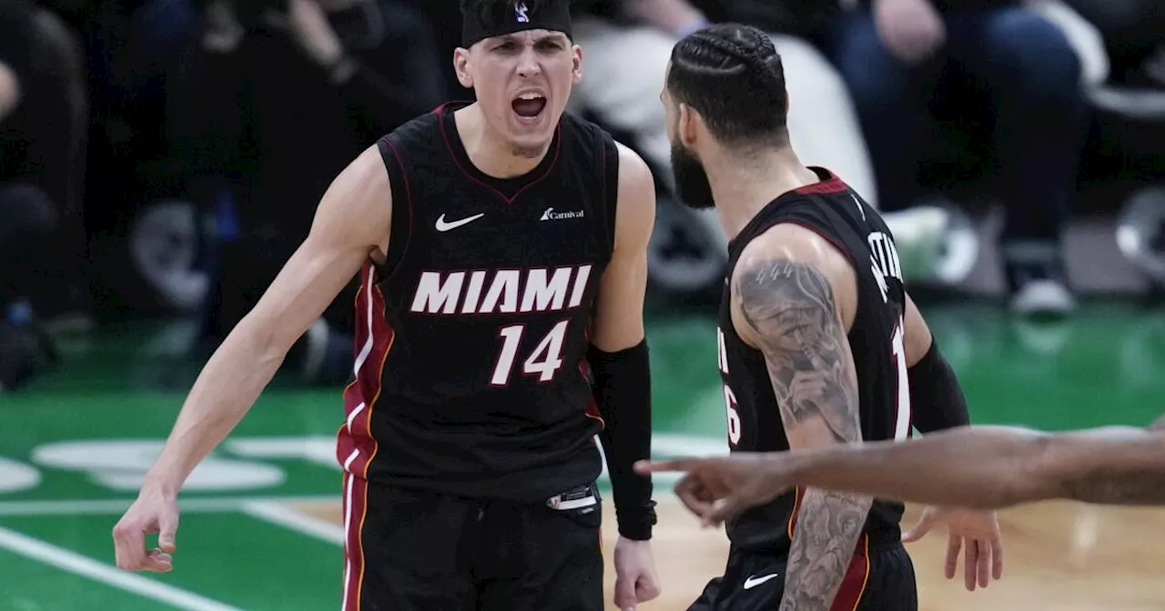 Heat impone récord de la franquicia con 23 triples en playoffs; iguala serie ante Celtics