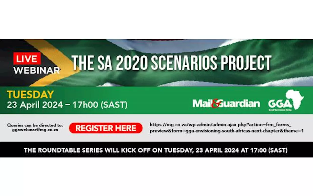 GGA webinar series: The SA 2020 Scenarios Project