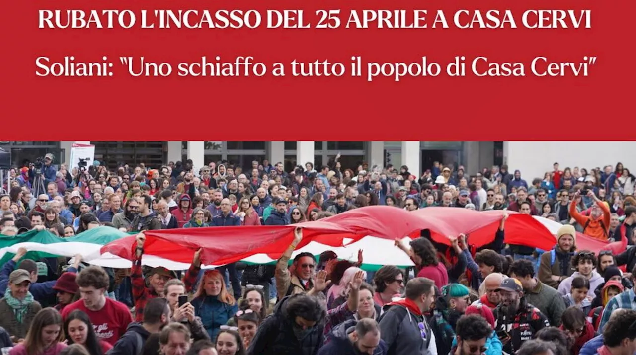 25 Aprile, rubato l'intero incasso della Festa della Liberazione a Casa Cervi