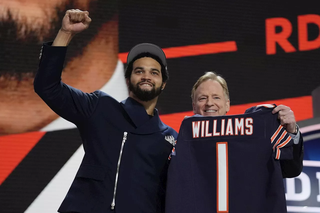 Where Caleb Williams stands in 2024 NFL MVP odds after being No. 1 pick