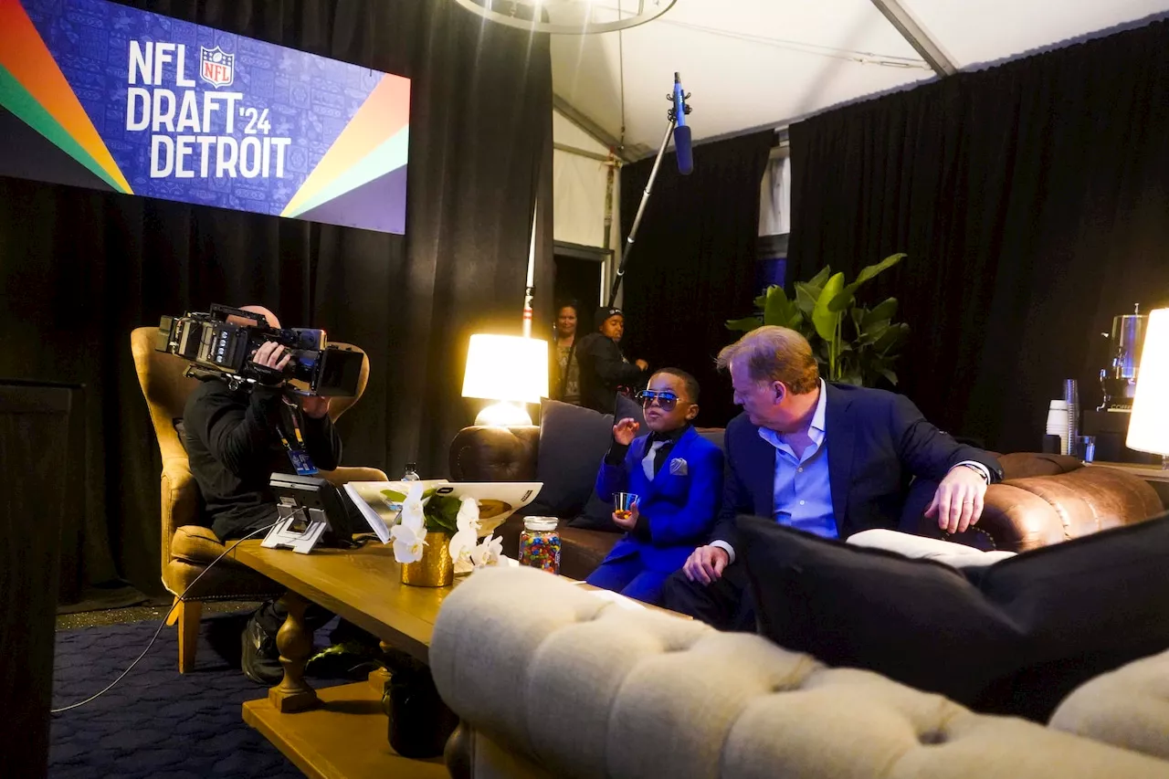 Roger Goodell makes football-savvy Harrisburg boy his guest at NFL Draft in Detroit