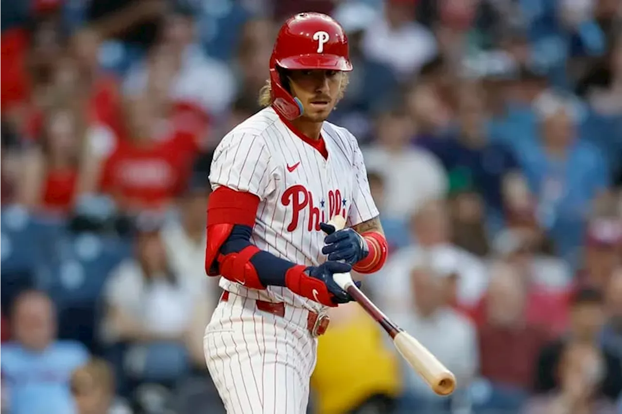 Back in the lineup, Bryson Stott comes out hitting for the Phillies