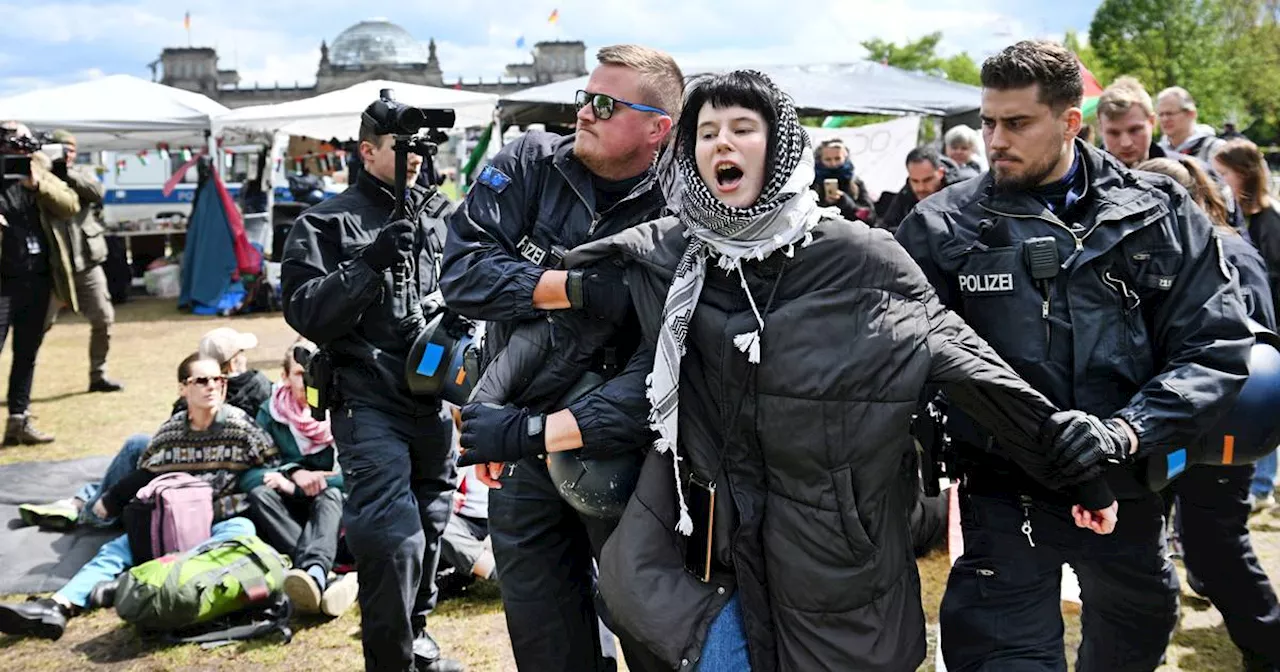 Berlin: Polizei räumt Palästina-Camp in Nähe des Kanzleramts