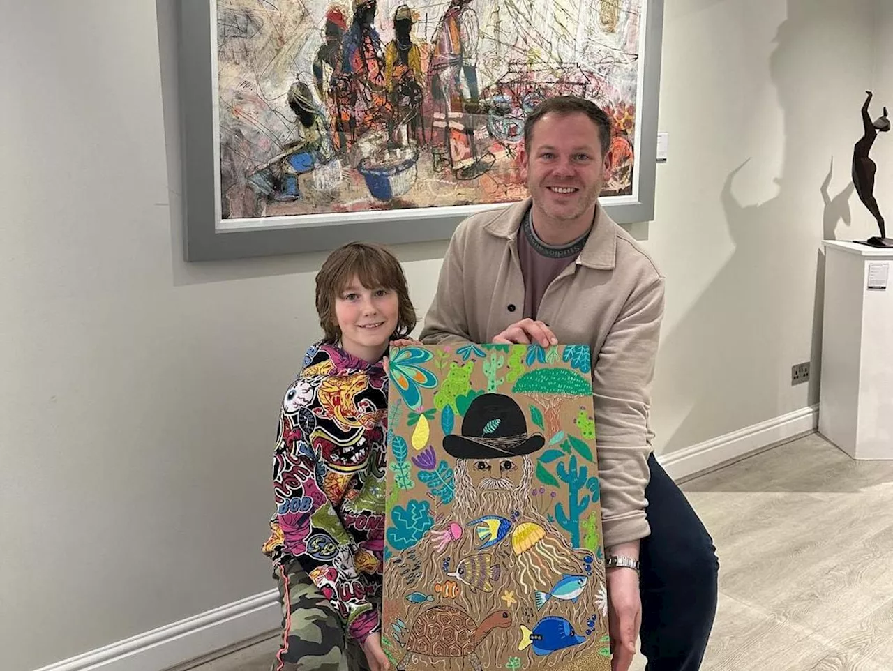 Shrewsbury's Doodle Boy picks fellow town lad, 10, to win Darwin drawing competition