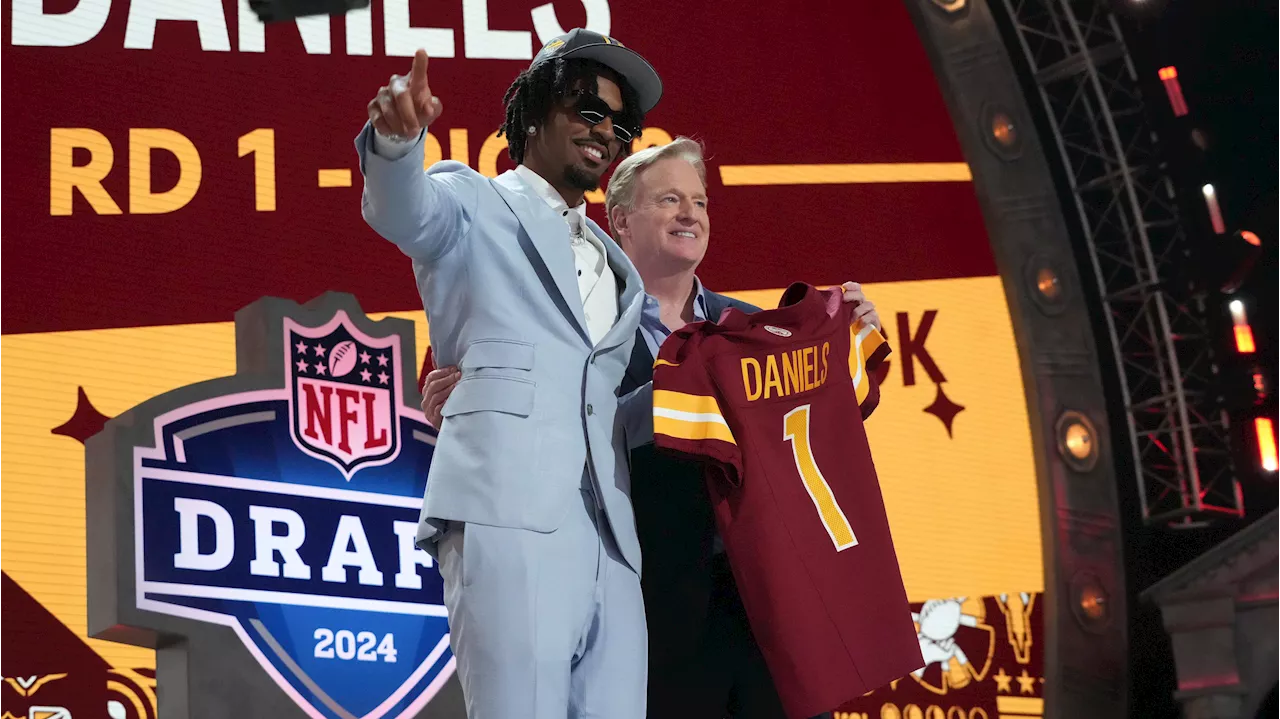 Washington Commanders QB Jayden Daniels 'Dream Came True' at NFL Draft